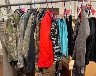 North Face, Columbia, Red Head, Smart Wool and other name brand hunting and ski wear