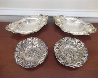FOUR PIECES OF BEAUTIFUL ORNATE STERLING SILVER