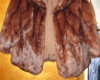 VINTAGE MINK JACKET AND SCARF WELL-MAINTAINED SMOKE-FREE