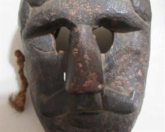 VINTAGE HAND-CARVED MASK FROM THE ISLAND OF BALI
