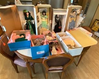 Assorted dolls: madam alexander, gone with the wind, franklin heirloom.. 