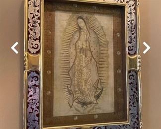 Our Lady of Guadalupe in gilt frame