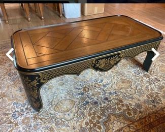 Vintage Baker furniture, chinoiserie coffee table