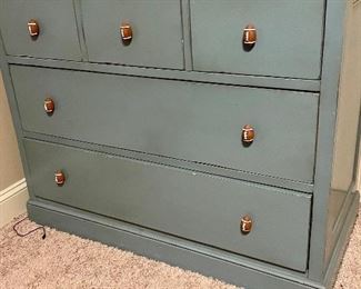 Chest of drawers with football motif
