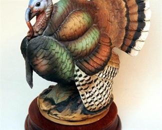 Andrea By Sadek Painted Porcelain Turkey Figurines, Qty 2