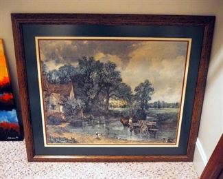 Framed Matted Under Glass John Constable "The Hay Wain" Art Print, 30.5" x 36.5"