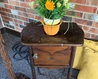 Antique Smoking table/humidor 
