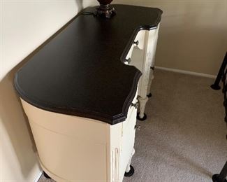 Refurbished antique vanity table 