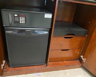 Hotel Cabinet full Safe, refrigerator and cabinetry