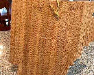 cutting board in shape of Arkansas