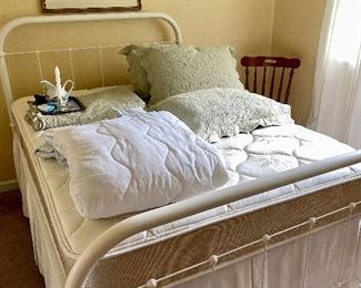 Full size bed with mattress and box springs