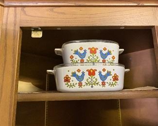 Corning ware casserole dishes