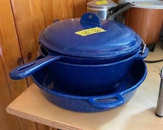 Set of cast iron pans