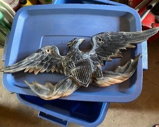 Cast iron Eagle with shield