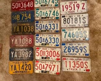 Vintage license plates