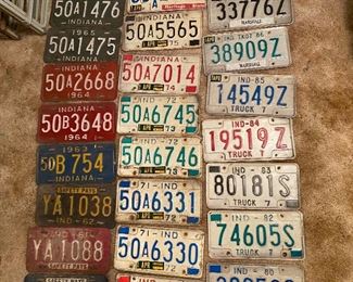Vintage license plates