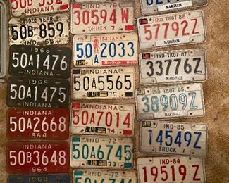 Vintage license plates