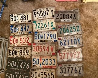 Vintage license plates