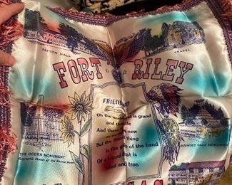 Sweetheart pillow—Fort Riley, Kansas