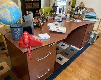 Executive Desk and Credenza