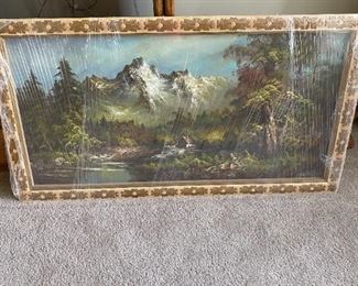 G. Whitman. Oil Canvas Painting. Signed