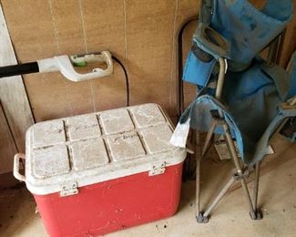 Cooler and Folding Chair