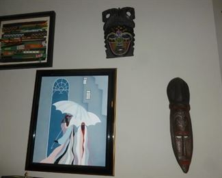 Litho on Canvas & mask