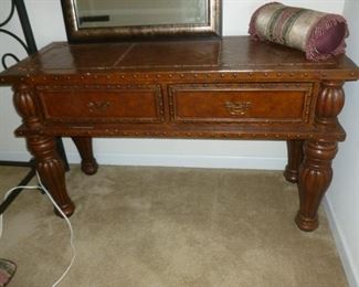 ornate table w/drawers