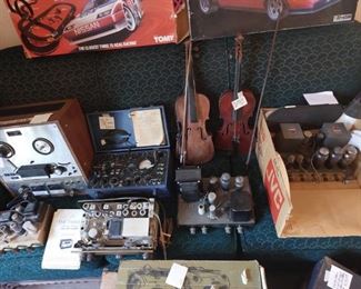 AIR FORCE TUBE TESTER-ALTEC OF CALIFORNIA TUBE AMP--RADIO CRAFTSMAN TUBE AMP--HEATHKIT MODEL 1D-101