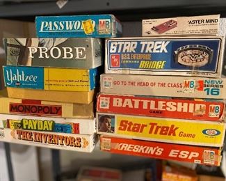 Vintage Board Games :
Star Trek
Battleship
And more 