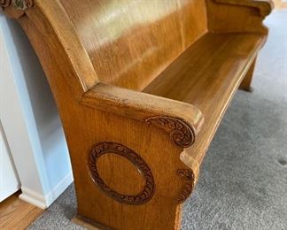 Beautiful Church Pew 
Came from St Paul United Church of Christ in Saline 