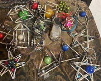 Antique Mercury Glass Ornaments 