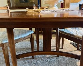 Danish Modern teak dining table and chairs