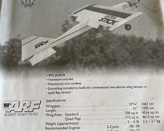 Ultra Stick RC airplane manual