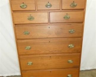 EARLY 1800'S 9 DRAWER HIGHBOY CHEST