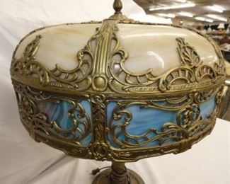 VIEW 5 NICE STAINED GLASS LAMP