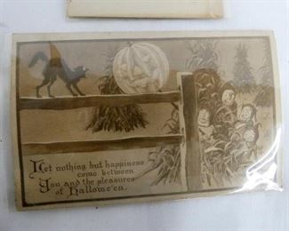 VIEW 3 EARLY HALLOWEEN POSTCARDS