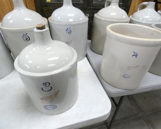 GROUP PICTURE STONEWARE JUGS,CROCKS