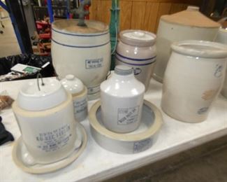 GROUP PICTURE STONEWARE WATERS, CROCKS