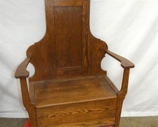 VIEW 3 BASE OAK HALL SEAT