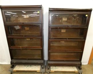 LUNDSTROM STACKING MAH. BOOKCASES