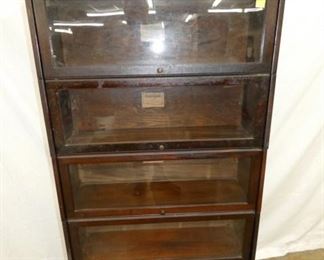 4 STACK LUNDSTROM MAH. BOOKCASE