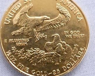 VIEW 4 1/2 OZ GOLD $25