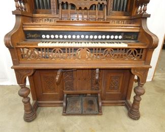 VIEW 6 OAK ORNATE ORGAN