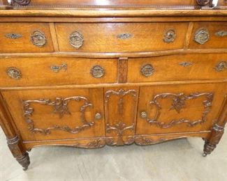 VIEW 8 OAK DOUBLE MIRROR SIDEBOARD