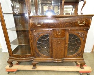 VIEW 3 CLOSEUP LEADED GLASS, DRAWER