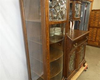VIEW 8 ORNATE OAK CHINA/SIDEBOARD