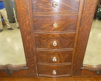 VIEW 11 W/ OAK MULTI. DRAWERS