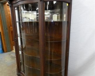 VIEW 8 RIGHTSIDE OAK CHINA CLOSET