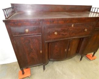VIEW 3 1850'S CHERRY SHERIDAN SIDEBOARD